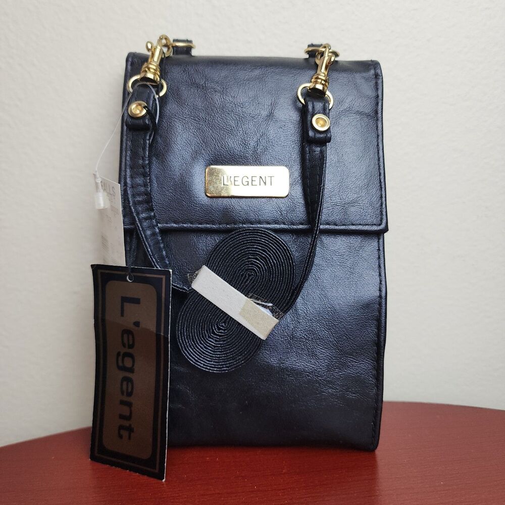 L'egent Black Crossbody Wallet